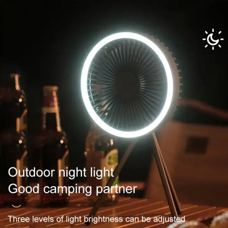 DQ212 10000mAh Outdoor Portable Camping Fan Tent Hanging Vertical Light(White) - Electric Fans by PMC TechLife | Online Shopping South Africa | PMC TechLife | Buy Now Pay Later Mobicred