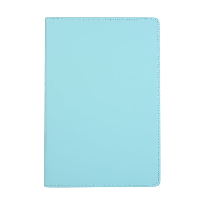 For Samsung Galaxy Tab S9+ / Tab S10+ 360 Degrees Rotation Holder Litchi Texture Leather Tablet Case(Sky Blue) - Galaxy Tab S9+ Cases by PMC Jewellery | Online Shopping South Africa | PMC Jewellery | Buy Now Pay Later Mobicred