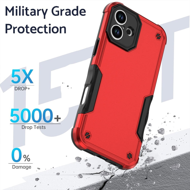 For iPhone 16 Plus Non-slip Shockproof Armor Phone Case(Blue) - iPhone 16 Plus Cases by PMC Jewellery | Online Shopping South Africa | PMC Jewellery | Buy Now Pay Later Mobicred