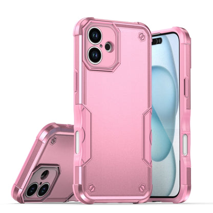 For iPhone 16 Non-slip Shockproof Armor Phone Case(Pink) - iPhone 16 Cases by PMC Jewellery | Online Shopping South Africa | PMC Jewellery | Buy Now Pay Later Mobicred