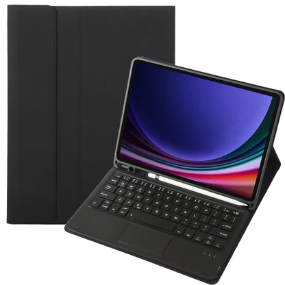 For Samsung Galaxy Tab S9 A710B-A Candy Color TPU Touch Bluetooth Keyboard Leather Tablet Case with Pen Holder(Black) - Samsung Keyboard by PMC Jewellery | Online Shopping South Africa | PMC Jewellery