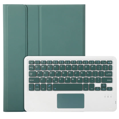 For Samsung Galaxy Tab S9 A710B-A Candy Color TPU Touch Bluetooth Keyboard Leather Tablet Case with Pen Holder(Dark Green) - Samsung Keyboard by PMC Jewellery | Online Shopping South Africa | PMC Jewellery