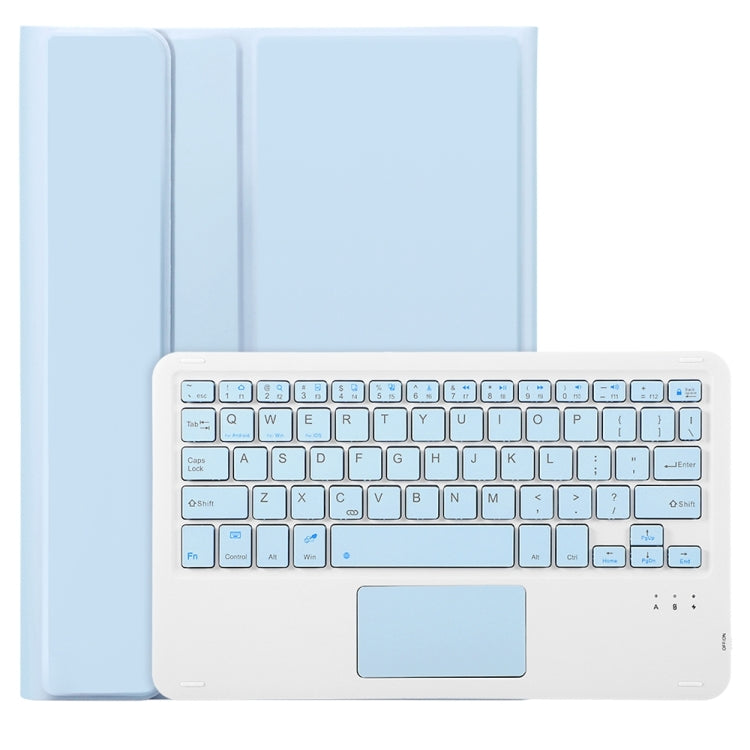 For Samsung Galaxy Tab S9 A710B-A Candy Color TPU Touch Bluetooth Keyboard Leather Tablet Case with Pen Holder(Ice Blue) - Samsung Keyboard by PMC TechLife | Online Shopping South Africa | PMC TechLife