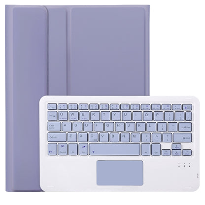 For Samsung Galaxy Tab S9 A710B-A Candy Color TPU Touch Bluetooth Keyboard Leather Tablet Case with Pen Holder(Purple) - Samsung Keyboard by PMC Jewellery | Online Shopping South Africa | PMC Jewellery