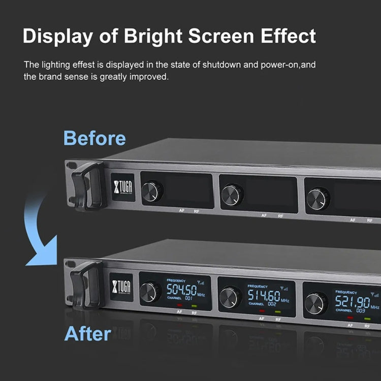 XTUGA A140-C Wireless Microphone System 4-Channel UHF Four Conference Mics(UK Plug) - free shipping - PMC Jewellery - Order now!