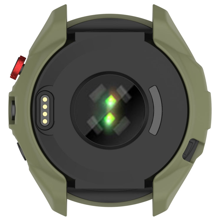 For Garmin Approach S70 42mm Armor Hollow Watch Protective Case(Green) - Watch Cases by PMC Jewellery | Online Shopping South Africa | PMC Jewellery