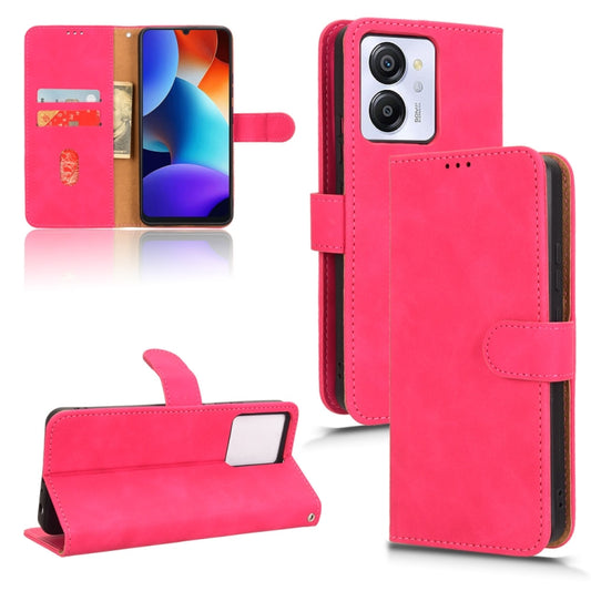 For Blackview Oscal Modern 8 / Color 8 Skin Feel Magnetic Flip Leather Phone Case(Rose Red) - More Brand by PMC Jewellery | Online Shopping South Africa | PMC Jewellery | Buy Now Pay Later Mobicred