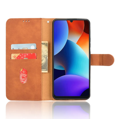 For Blackview Oscal Modern 8 / Color 8 Skin Feel Magnetic Flip Leather Phone Case(Brown) - More Brand by PMC Jewellery | Online Shopping South Africa | PMC Jewellery | Buy Now Pay Later Mobicred