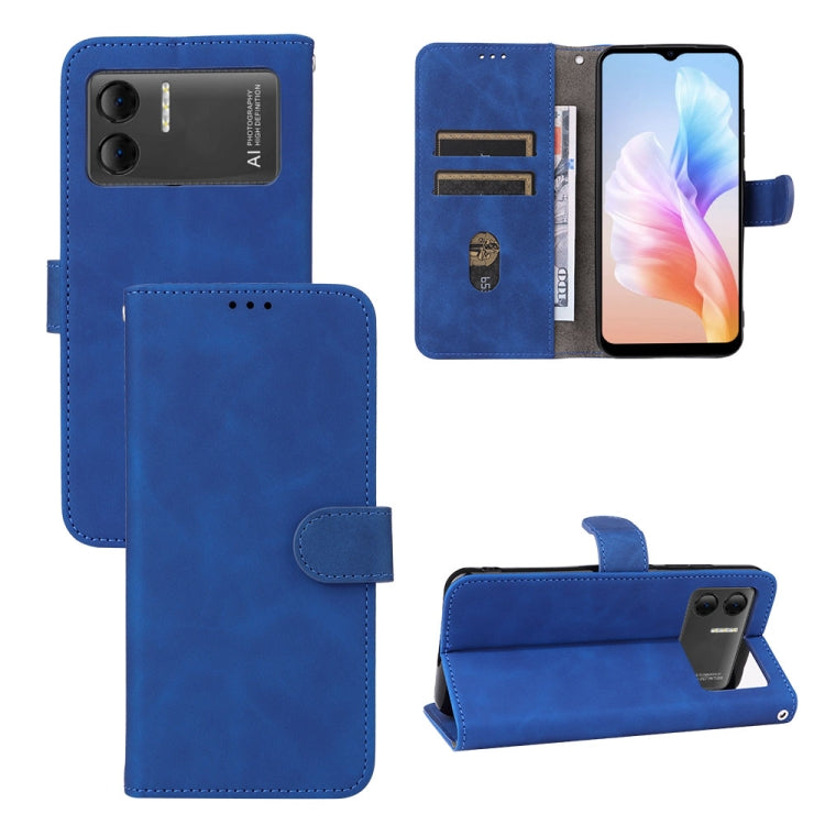 For Doogee X98 / X98 Pro Skin Feel Magnetic Flip Leather Phone Case(Blue) - More Brand by PMC Jewellery | Online Shopping South Africa | PMC Jewellery | Buy Now Pay Later Mobicred