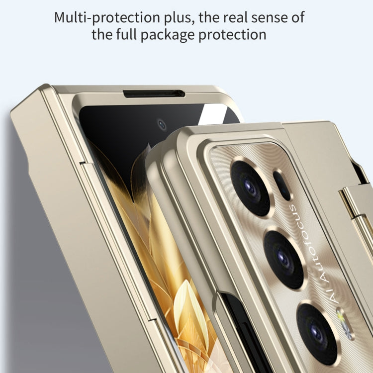 For Honor Magic V2 Integrated Folding Phone Case with Hinge(Blue) - Honor Cases by PMC TechLife | Online Shopping South Africa | PMC TechLife | Buy Now Pay Later Mobicred