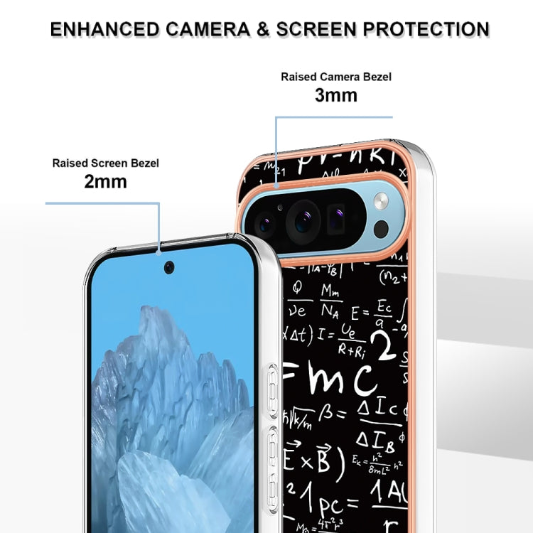 For Google Pixel 9 / 9 Pro Electroplating Dual-side IMD Phone Case(Equation) - Google Cases by PMC Jewellery | Online Shopping South Africa | PMC Jewellery | Buy Now Pay Later Mobicred