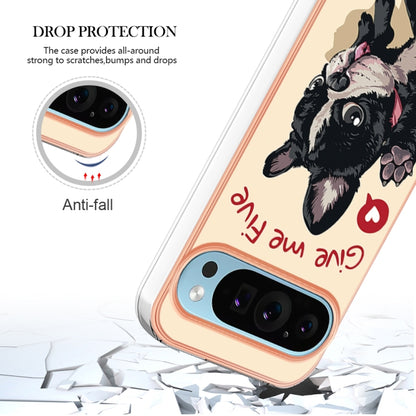 For Google Pixel 9 Pro XL Electroplating Dual-side IMD Phone Case(Lucky Dog) - Google Cases by PMC Jewellery | Online Shopping South Africa | PMC Jewellery | Buy Now Pay Later Mobicred