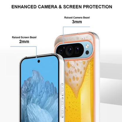 For Google Pixel 9 Pro XL Electroplating Dual-side IMD Phone Case(Draft Beer) - Google Cases by PMC Jewellery | Online Shopping South Africa | PMC Jewellery | Buy Now Pay Later Mobicred