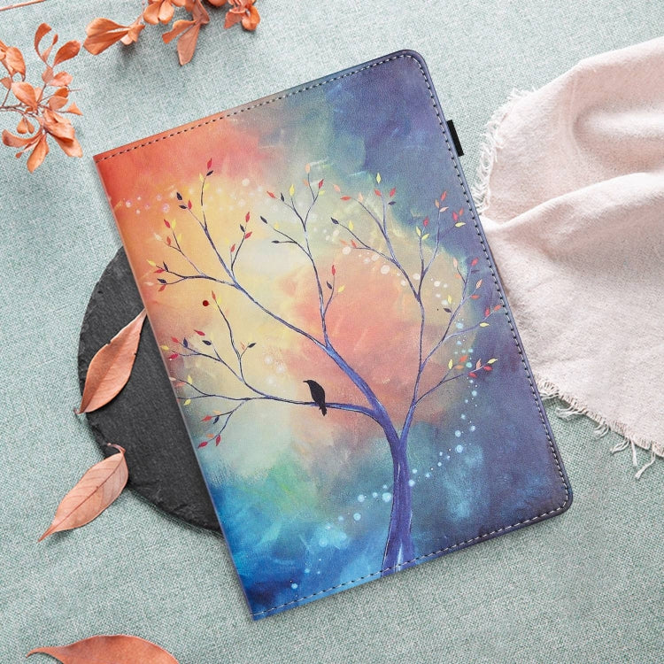 For iPad Pro 11 2024 Sewing Litchi Texture Smart Leather Tablet Case(Oil Painting Tree) - iPad Pro 11 2024 Cases by PMC TechLife | Online Shopping South Africa | PMC TechLife | Buy Now Pay Later Mobicred