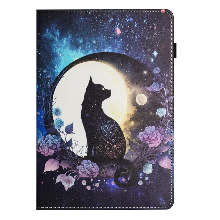 For Lenovo Tab M10 Sewing Litchi Texture Smart Leather Tablet Case(Cat) - Lenovo by PMC TechLife | Online Shopping South Africa | PMC TechLife | Buy Now Pay Later Mobicred