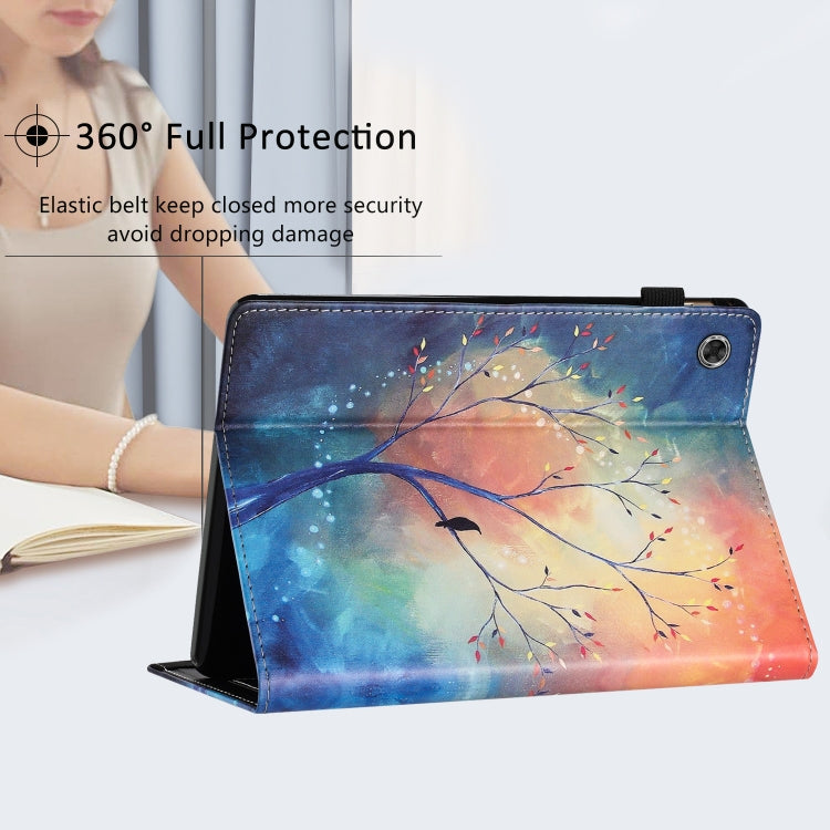 For Lenovo Tab M10 Gen 3 Sewing Litchi Texture Smart Leather Tablet Case(Oil Painting Tree) - Lenovo by PMC TechLife | Online Shopping South Africa | PMC TechLife | Buy Now Pay Later Mobicred