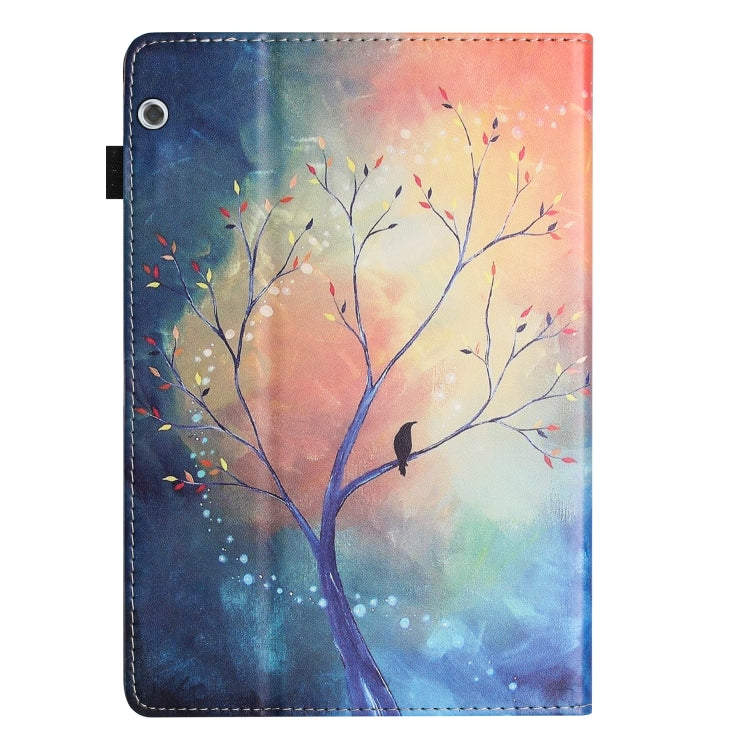 For Huawei MediaPad T3 10 Sewing Litchi Texture Smart Leather Tablet Case(Oil Painting Tree) - Huawei by PMC TechLife | Online Shopping South Africa | PMC TechLife | Buy Now Pay Later Mobicred