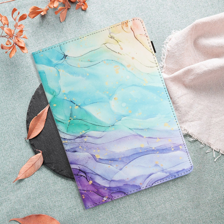 For Huawei MediaPad T3 10 Sewing Litchi Texture Smart Leather Tablet Case(Oil Painting) - Huawei by PMC TechLife | Online Shopping South Africa | PMC TechLife | Buy Now Pay Later Mobicred
