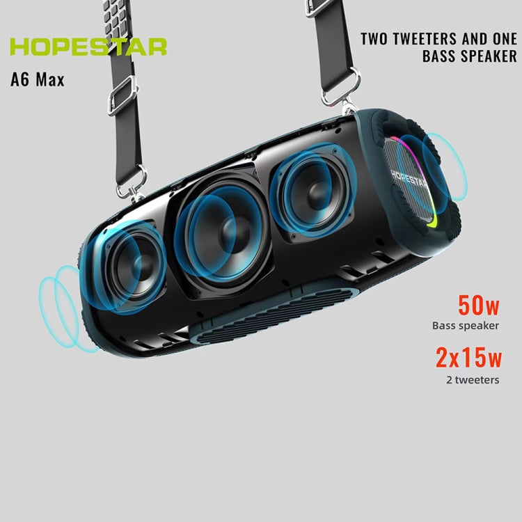 HOPESTAR A6 Max IPX6 Waterproof Outdoor Portable Bluetooth Speaker(Grey) - Desktop Speaker by HOPESTAR | Online Shopping South Africa | PMC Jewellery | Buy Now Pay Later Mobicred