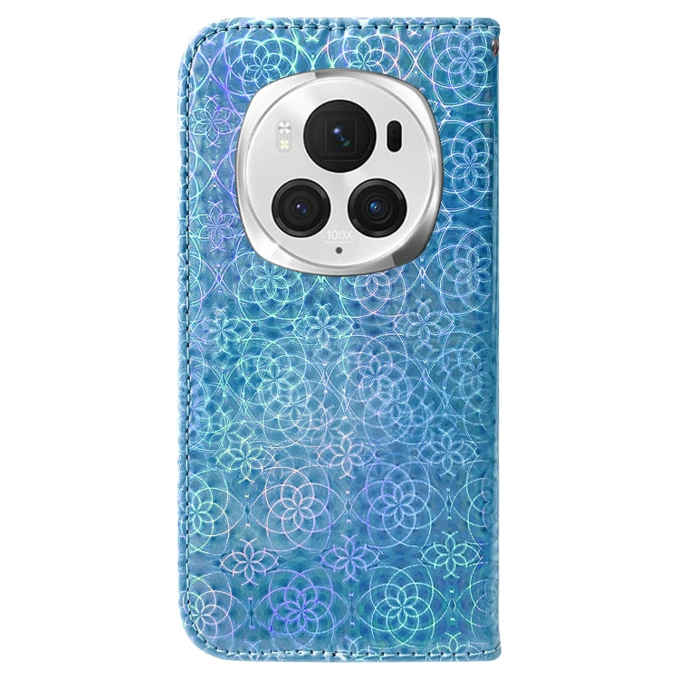 For Honor Magic6 Pro Colorful Magnetic Buckle Leather Phone Case(Blue) - Honor Cases by PMC Jewellery | Online Shopping South Africa | PMC Jewellery | Buy Now Pay Later Mobicred