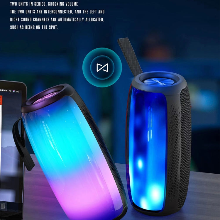 HOPESTAR P40 Pro IPX6 Waterproof RGB Light Wireless Bluetooth Speaker(Blue) - free shipping - PMC Jewellery - Order now!