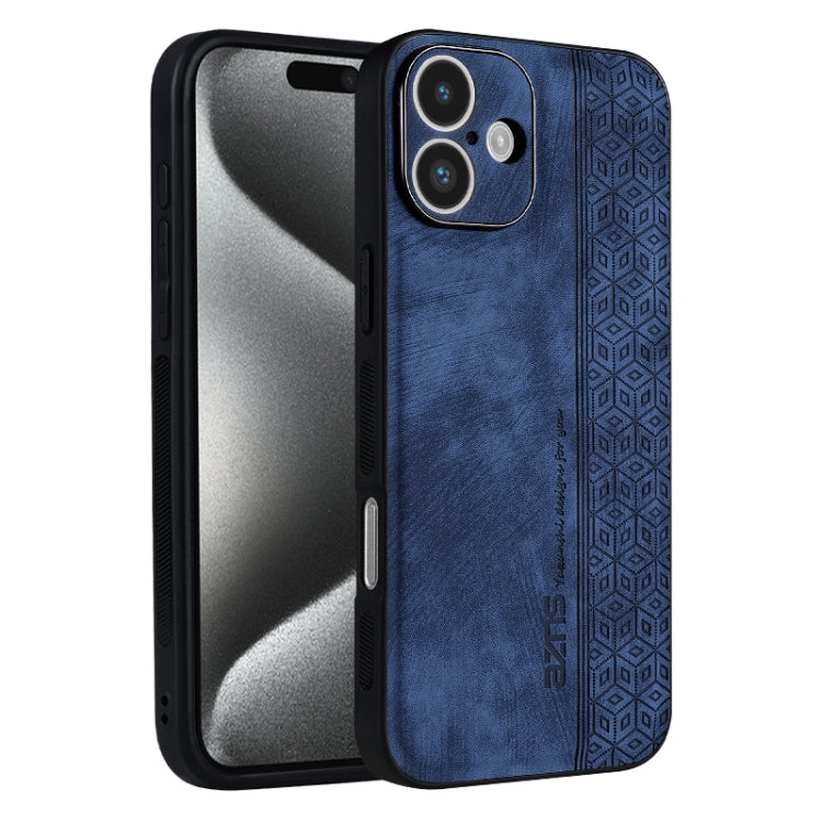 For iPhone 16 Plus AZNS 3D Embossed Skin Feel Phone Case(Sapphire Blue) - iPhone 16 Plus Cases by AZNS | Online Shopping South Africa | PMC Jewellery | Buy Now Pay Later Mobicred