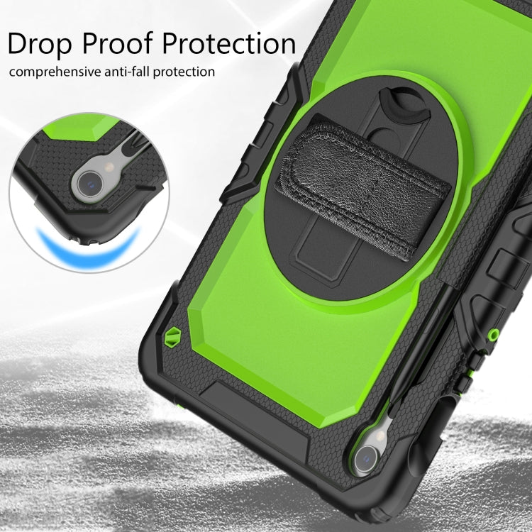 For Samsung Galaxy Tab S8 / S7 Silicone Hybrid PC Tablet Protective Case(Black+Yellow Green) - Galaxy Tab S8 Cases by PMC Jewellery | Online Shopping South Africa | PMC Jewellery | Buy Now Pay Later Mobicred