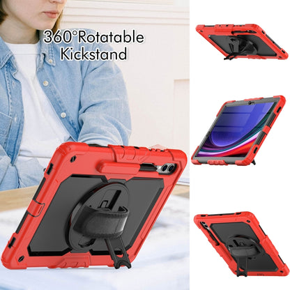 For Samsung Galaxy Tab S9+ / S8+ Silicone + PC Tablet Case(Red+Black) - Galaxy Tab S9+ Cases by PMC Jewellery | Online Shopping South Africa | PMC Jewellery | Buy Now Pay Later Mobicred