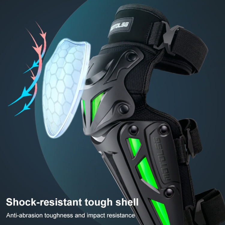Motolsg MT-05 Motorcycle Bicycle Riding Protective Gear 2 in 1 Knee Pads(Green) - free shipping - PMC TechLife - Order now!