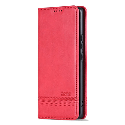 For OPPO Reno11 Pro China AZNS Magnetic Calf Texture Flip Leather Phone Case(Red) - Reno11 Pro Cases by AZNS | Online Shopping South Africa | PMC Jewellery | Buy Now Pay Later Mobicred