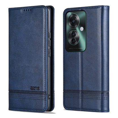 For OPPO Reno11 F AZNS Magnetic Calf Texture Flip Leather Phone Case(Dark Blue) - Reno11 F Cases by AZNS | Online Shopping South Africa | PMC Jewellery | Buy Now Pay Later Mobicred