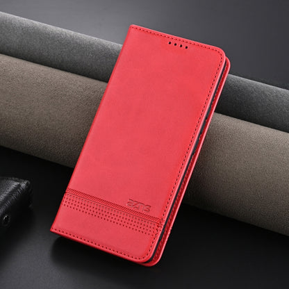 For OPPO Reno11 F AZNS Magnetic Calf Texture Flip Leather Phone Case(Red) - Reno11 F Cases by AZNS | Online Shopping South Africa | PMC Jewellery | Buy Now Pay Later Mobicred