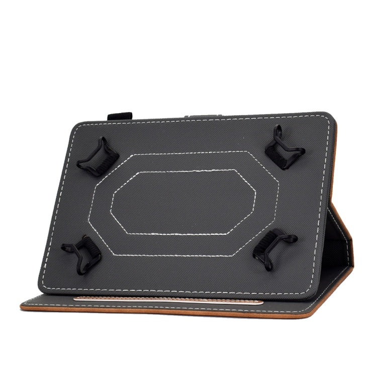 For 10 inch Tablet PC Universal Cowhide Texture Horizontal Flip Leather Case with Holder & Card Slots & Pen Slot(Brown) - 8 inch by PMC TechLife | Online Shopping South Africa | PMC TechLife | Buy Now Pay Later Mobicred