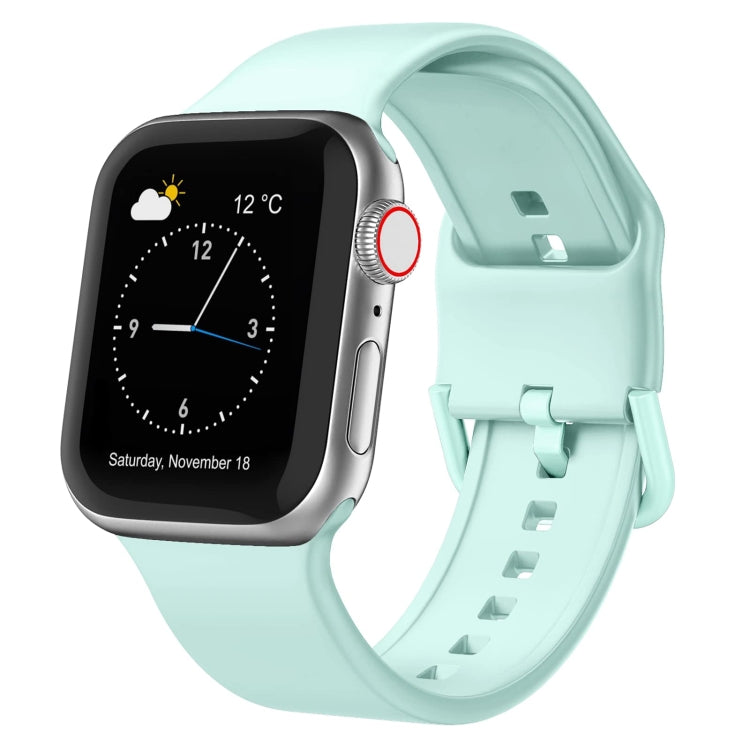 For Apple Watch Ultra 49mm Pin Buckle Silicone Watch Band(Mint Green) - free shipping - PMC TechLife - Order now!