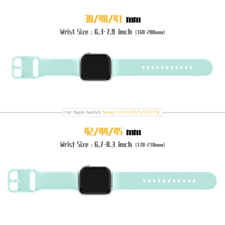 For Apple Watch Ultra 49mm Pin Buckle Silicone Watch Band(Mint Green) - free shipping - PMC TechLife - Order now!