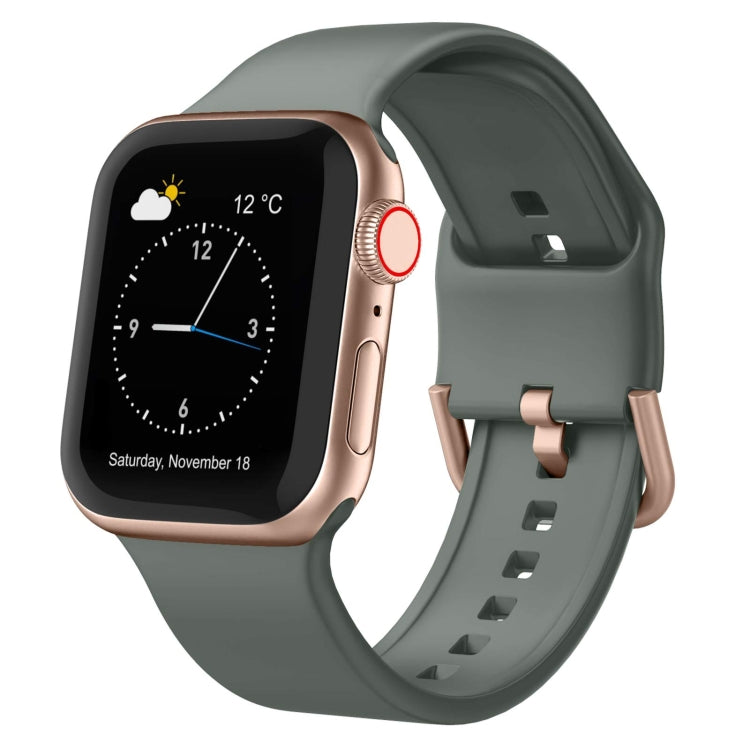 For Apple Watch Ultra 49mm Pin Buckle Silicone Watch Band(Olive) - free shipping - PMC TechLife - Order now!