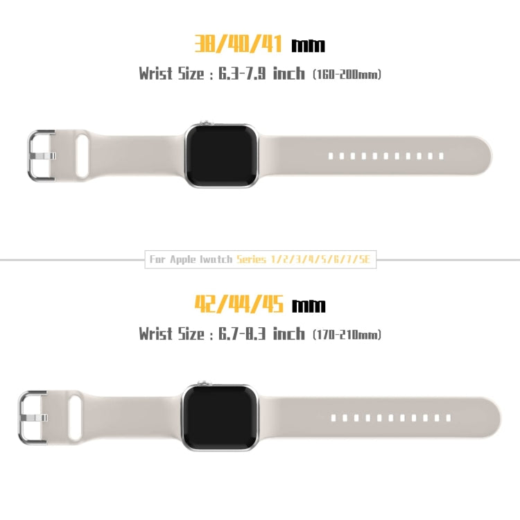 For Apple Watch Ultra 49mm Pin Buckle Silicone Watch Band(Starlight) - free shipping - PMC TechLife - Order now!