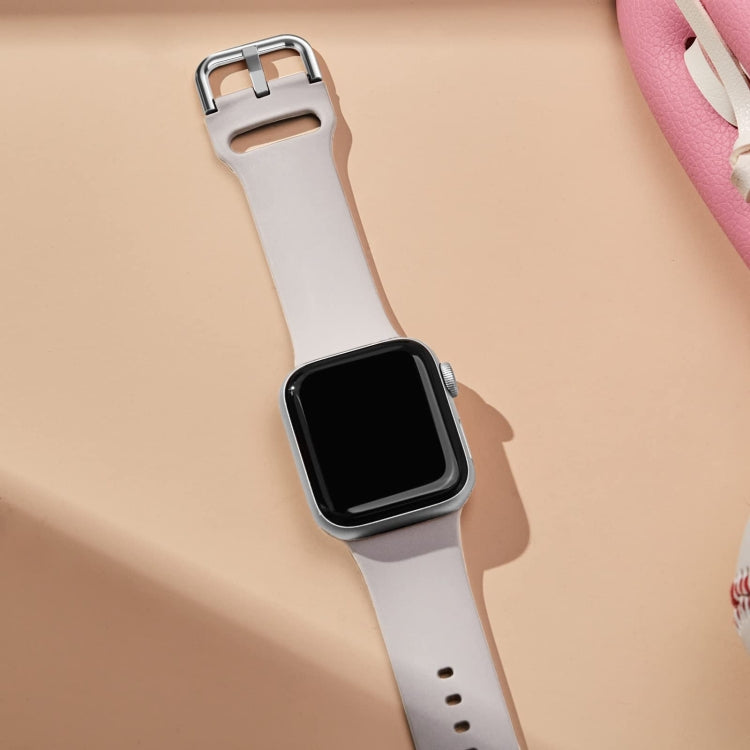 For Apple Watch Ultra 49mm Pin Buckle Silicone Watch Band(Starlight) - free shipping - PMC TechLife - Order now!