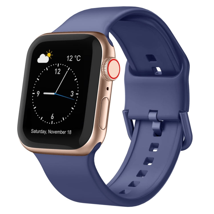 For Apple Watch Ultra 49mm Pin Buckle Silicone Watch Band(Violet Gray) - free shipping - PMC TechLife - Order now!
