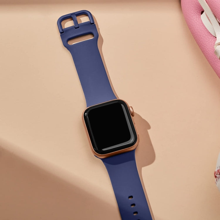 For Apple Watch Ultra 49mm Pin Buckle Silicone Watch Band(Violet Gray) - free shipping - PMC TechLife - Order now!