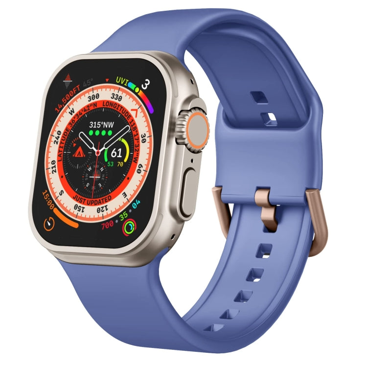 For Apple Watch Series 8 41mm Pin Buckle Silicone Watch Band(Cyan Blue) - free shipping - PMC TechLife - Order now!
