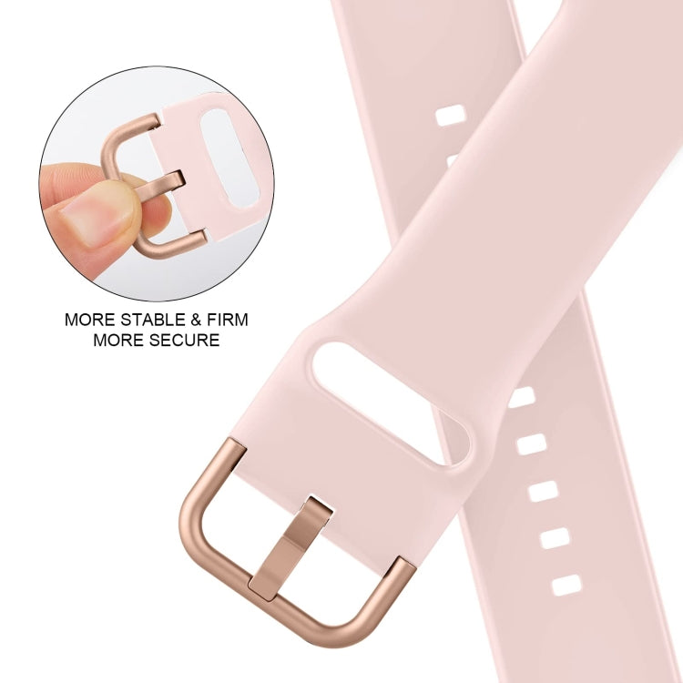 For Apple Watch Series 8 45mm Pin Buckle Silicone Watch Band(Pink Sand) - free shipping - PMC TechLife - Order now!