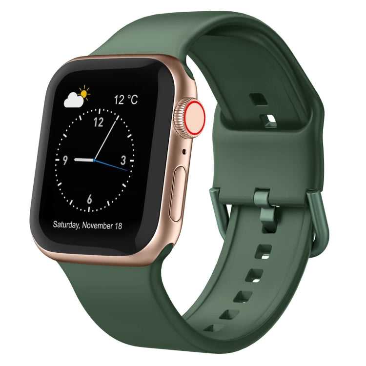 For Apple Watch Series 7 41mm Pin Buckle Silicone Watch Band(Clover) - free shipping - PMC TechLife - Order now!