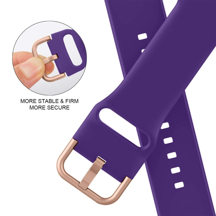 For Apple Watch Series 7 41mm Pin Buckle Silicone Watch Band(Purple) - free shipping - PMC TechLife - Order now!