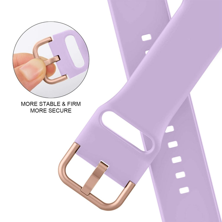 For Apple Watch Series 7 41mm Pin Buckle Silicone Watch Band(Lavender) - free shipping - PMC TechLife - Order now!