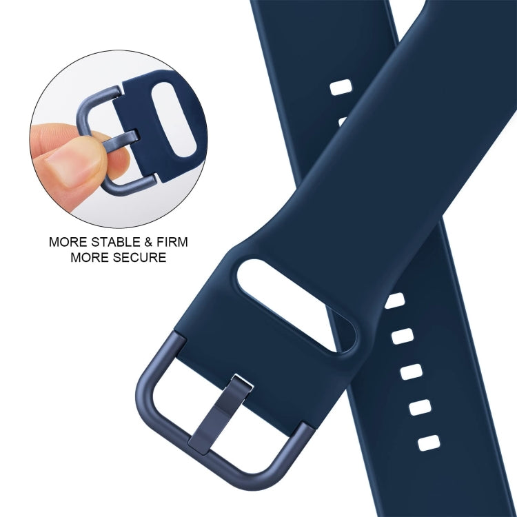 For Apple Watch Series 6 40mm Pin Buckle Silicone Watch Band(Abyss Blue) - free shipping - PMC TechLife - Order now!