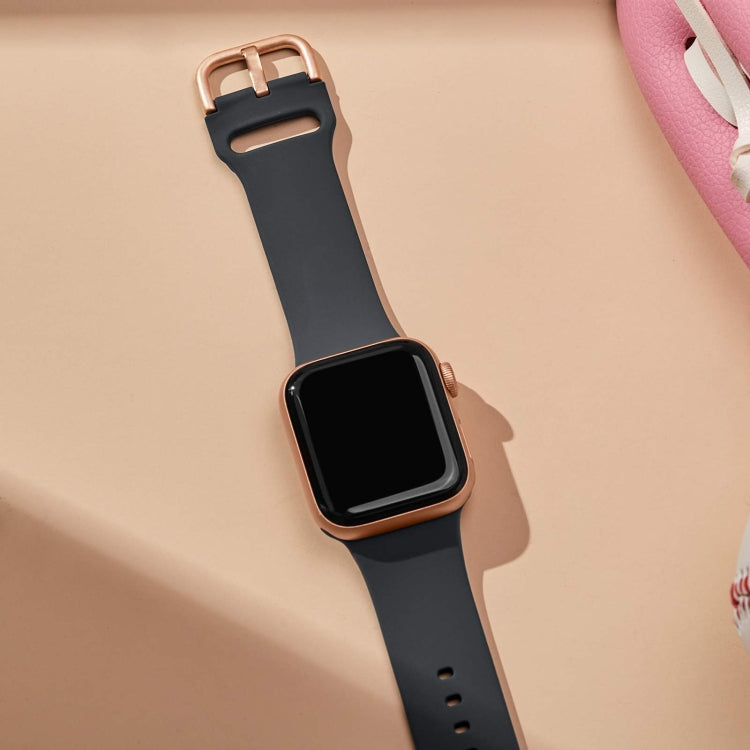 For Apple Watch Series 6 40mm Pin Buckle Silicone Watch Band(Dark Grey) - free shipping - PMC TechLife - Order now!
