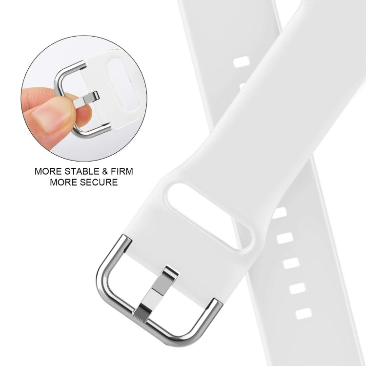 For Apple Watch Series 6 44mm Pin Buckle Silicone Watch Band(White) - free shipping - PMC TechLife - Order now!