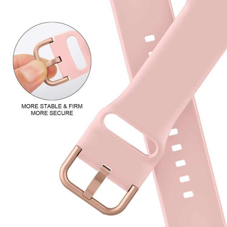 For Apple Watch Series 6 44mm Pin Buckle Silicone Watch Band(Pink) - free shipping - PMC TechLife - Order now!