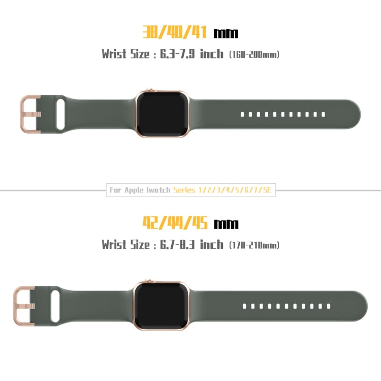 For Apple Watch Series 6 44mm Pin Buckle Silicone Watch Band(Olive) - free shipping - PMC TechLife - Order now!